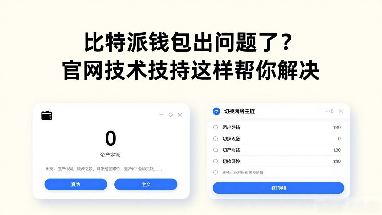 比特派官网的技术支持：如何解决问题？_比特派钱包卡住怎么办_比特派钱包转账未到账解决方法