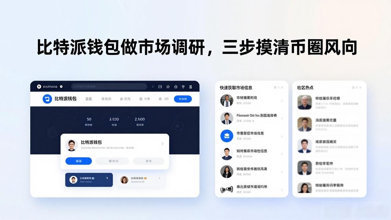 比特派钱包做市场调研，三步摸清币圈风向