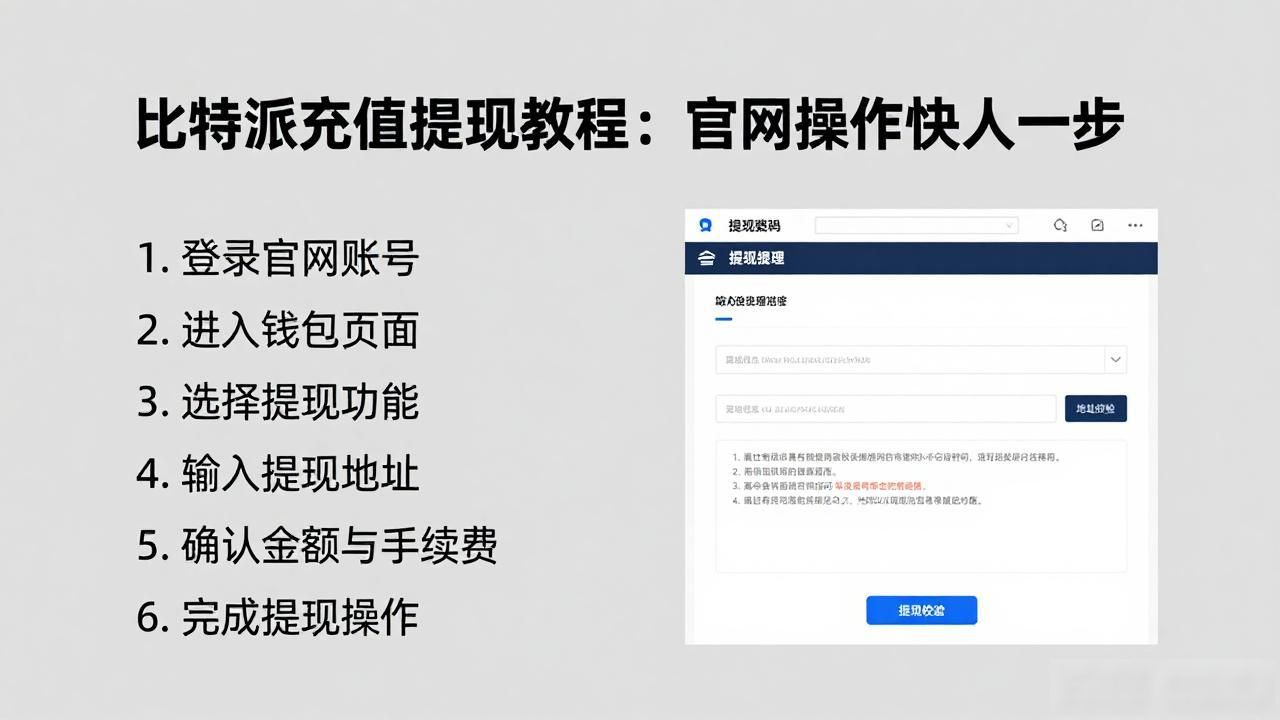 如何通过比特派官网实现快速充值与提现?_比特派官网资金进出操作指南_比特派官网充值提现流程