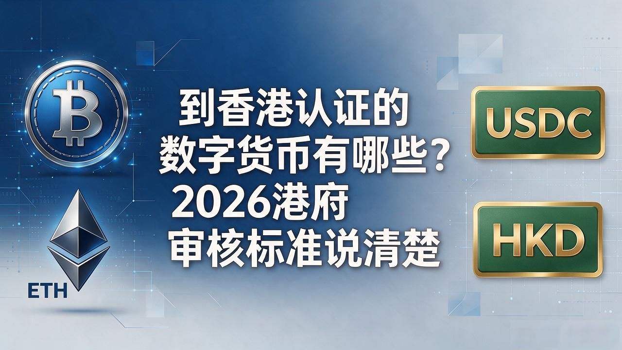 到香港认证的数字货币有哪些？2026港府审核标准说清楚