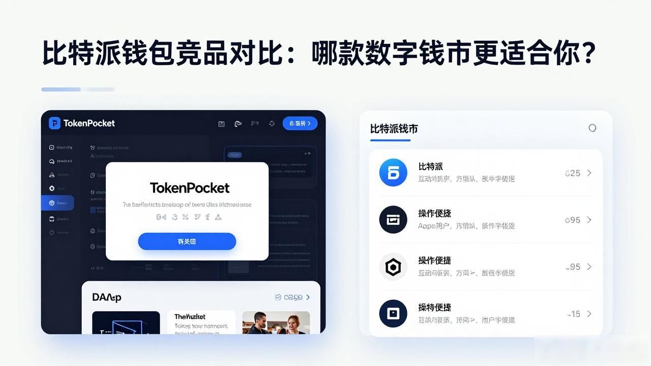 比特派Bitpie正式版下载的竞品分析与对比_imToken与比特派TokenPocket原子钱包选择_数字钱包比较