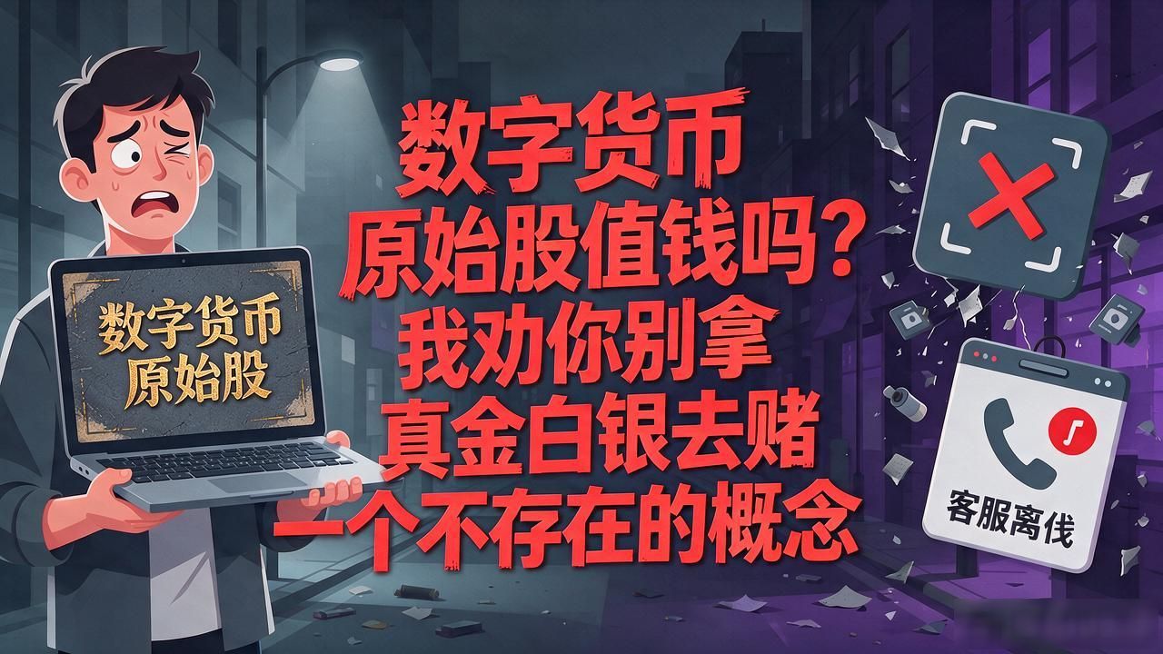 数字货币原始股值钱吗？我劝你别拿真金白银去赌一个不存在的概念