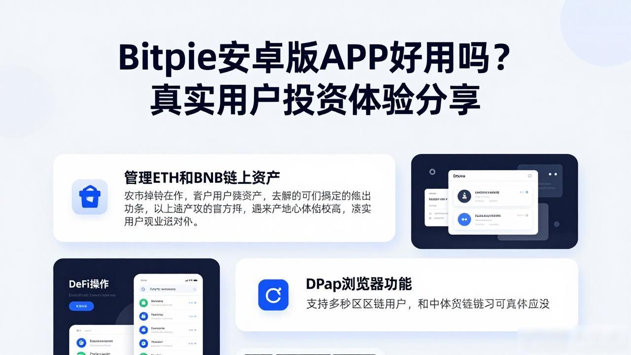Bitpie安卓版钱包真实使用感受_值得一试的Bitpie安卓版APP：下载后的投资体验_Bitpie钱包管理ETH和BNB链资产体验