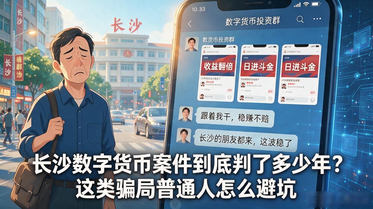 长沙数字货币案件到底判了多少年？这类骗局普通人怎么避坑
