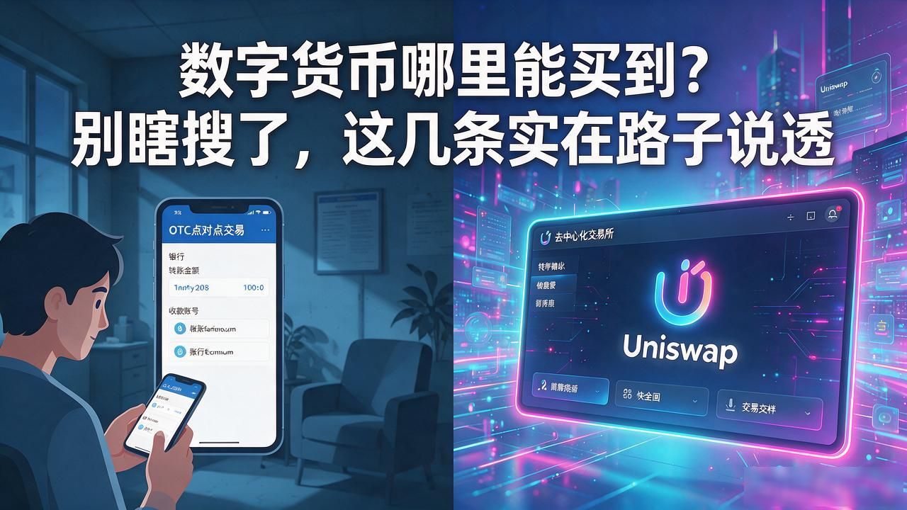 数字货币哪里能买到？别瞎搜了，这几条实在路子说透