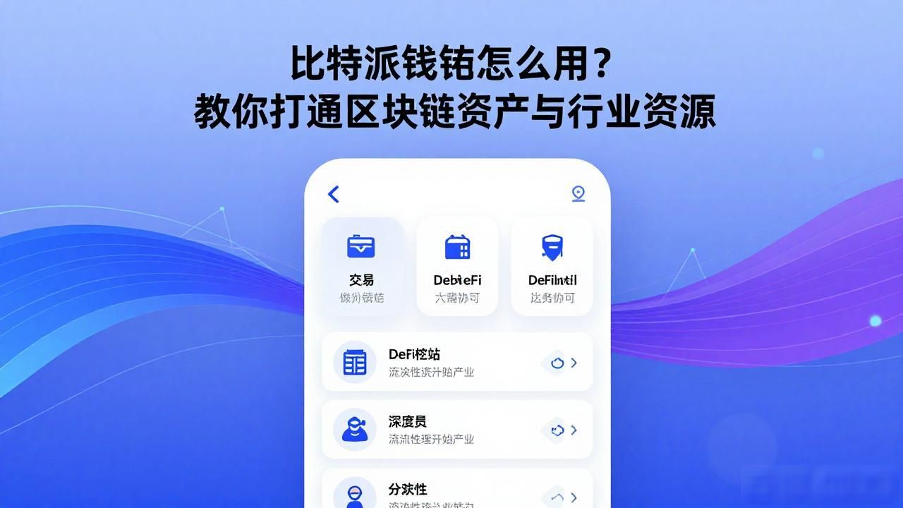 Bitpie钱包DeFi应用整合_如何通过比特派Bitpie钱包app实现行业整合_Bitpie钱包多链资产管理