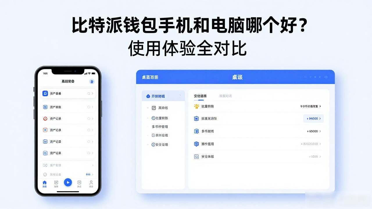 比特派钱包移动端使用场景_比特派钱包移动端与桌面端对比_比特派钱包的移动端与桌面端使用对比