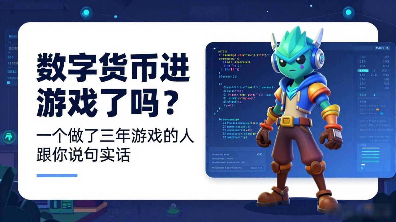 数字货币进游戏了吗？一个做了三年游戏的人跟你说句实话