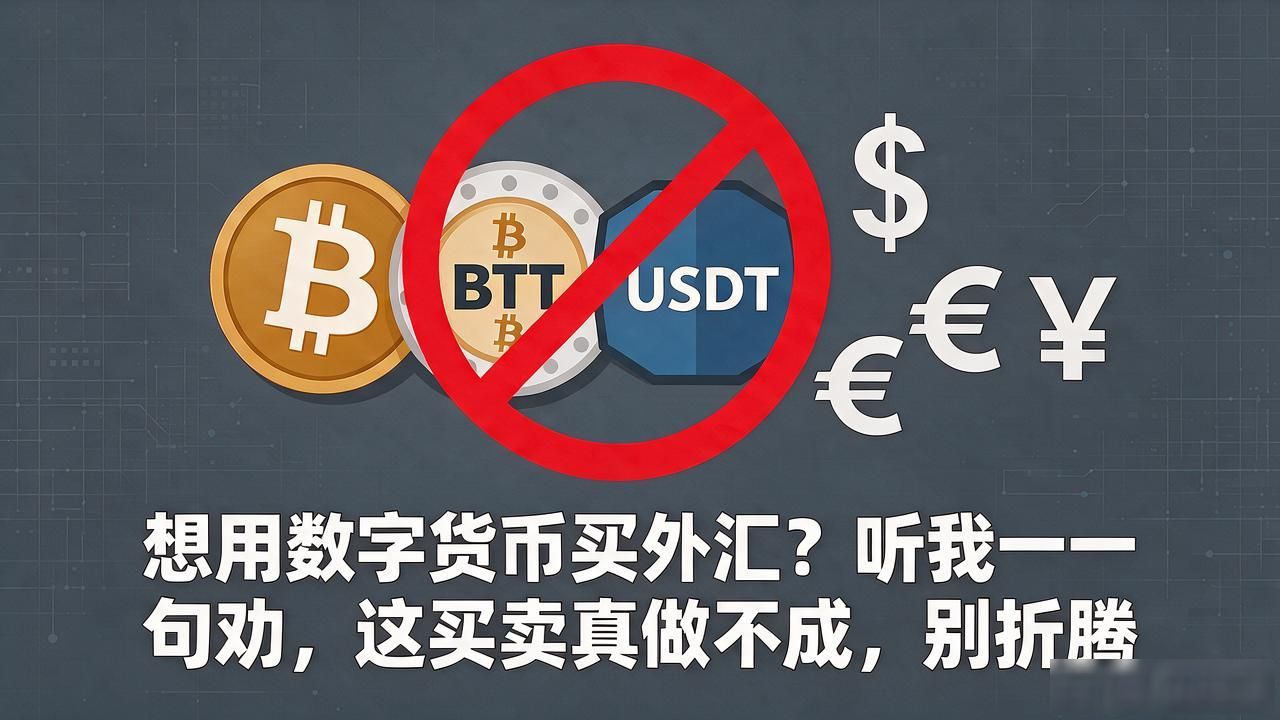 想用数字货币买外汇？听我一句劝，这买卖真做不成，别折腾