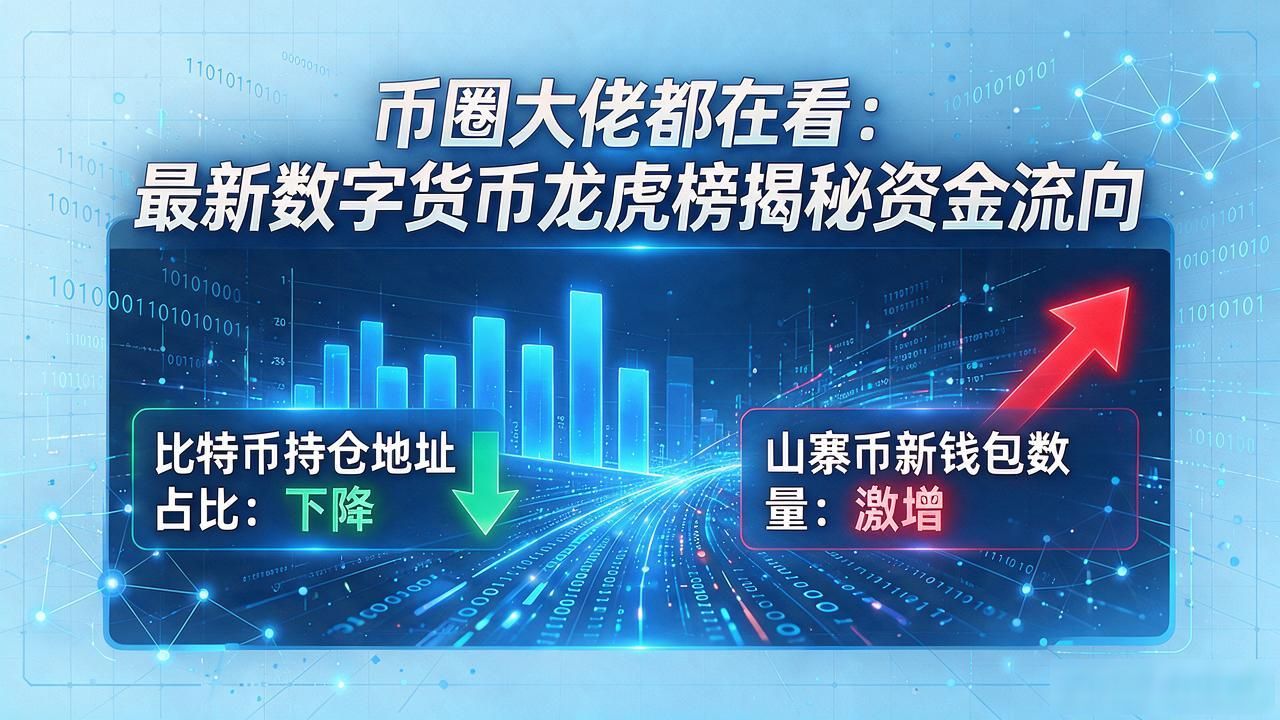 最新数字货币龙虎榜_数字货币龙虎榜追踪大资金动向 数字货币龙虎榜帮助散户规避追高风险 数字货币龙虎榜结合链上数据判断价格支撑阻力
