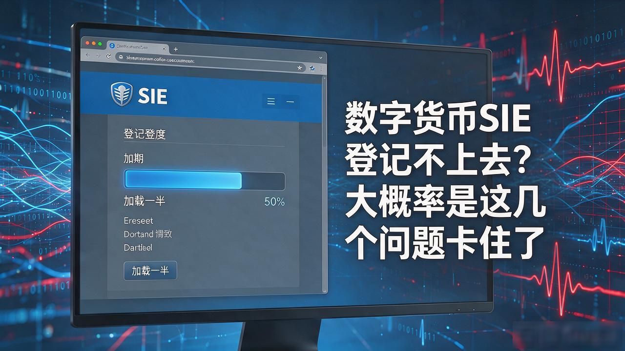 数字货币sie怎么登记不上去_身份信息核验未通过SIE登记问题_SIE系统登记卡住解决方法