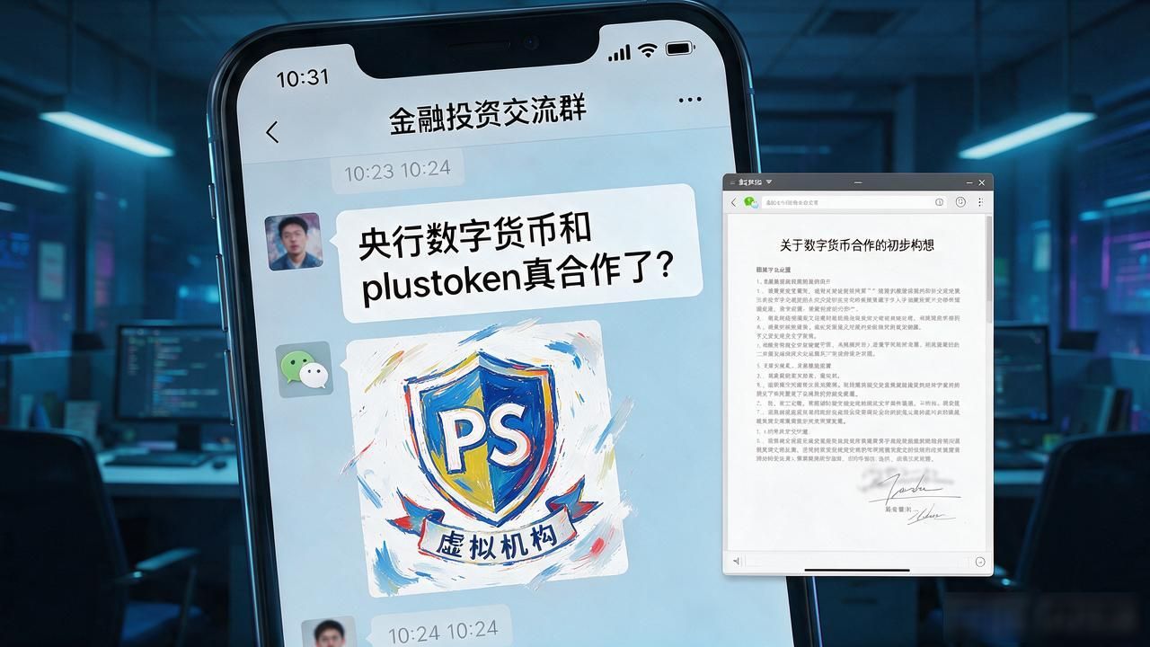 央行数字货币和plustoken真合作了？打工人别被忽悠了