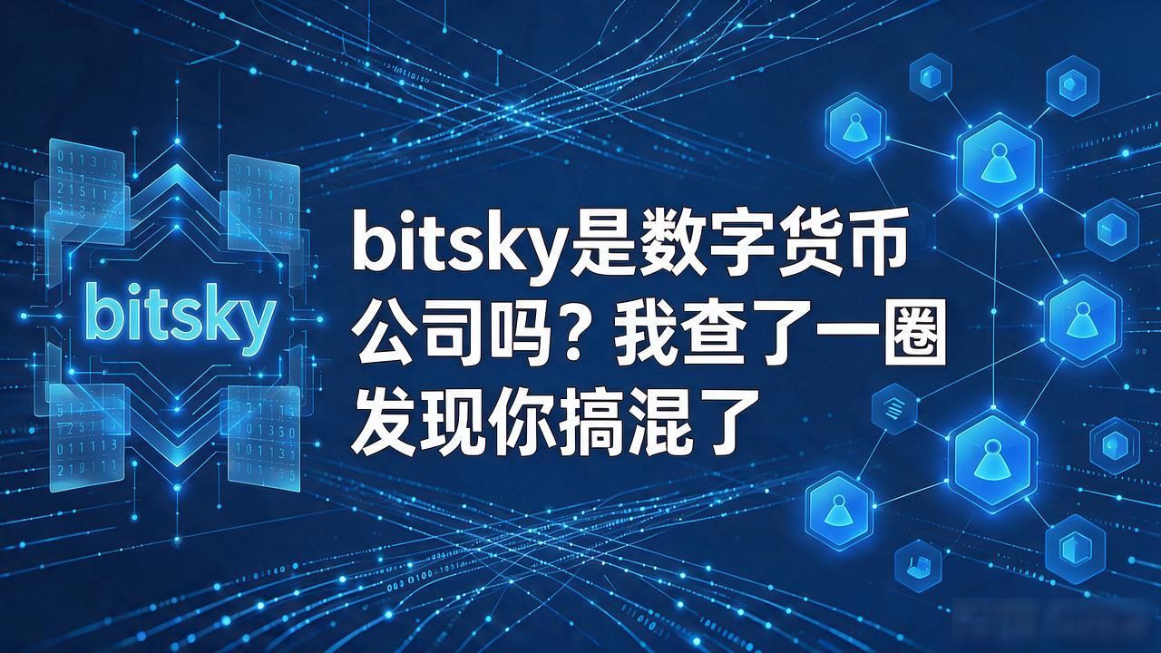 bitsky是数字货币公司吗？我查了一圈发现你搞混了