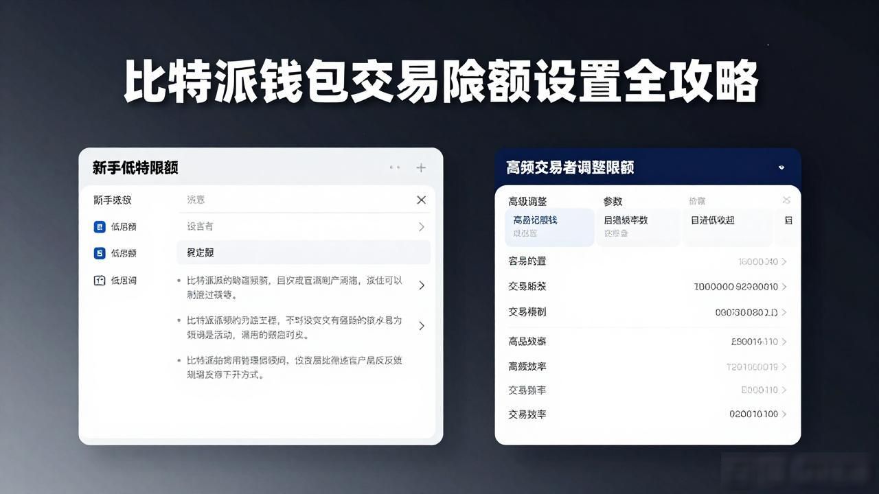 比特派钱包交易界限设置_如何在比特派钱包中设置交易界限?_加密货币资金安全与操作灵活性平衡