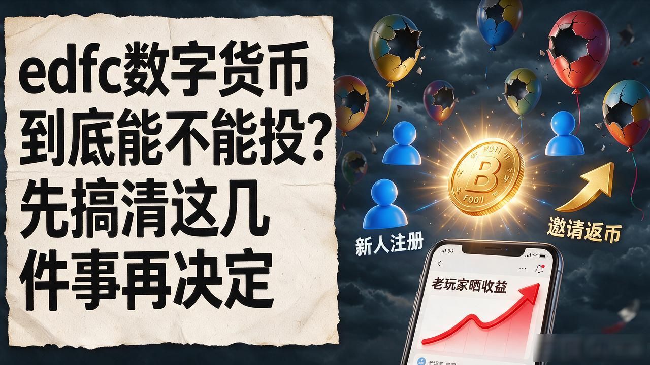edfc数字货币到底能不能投？先搞清这几件事再决定