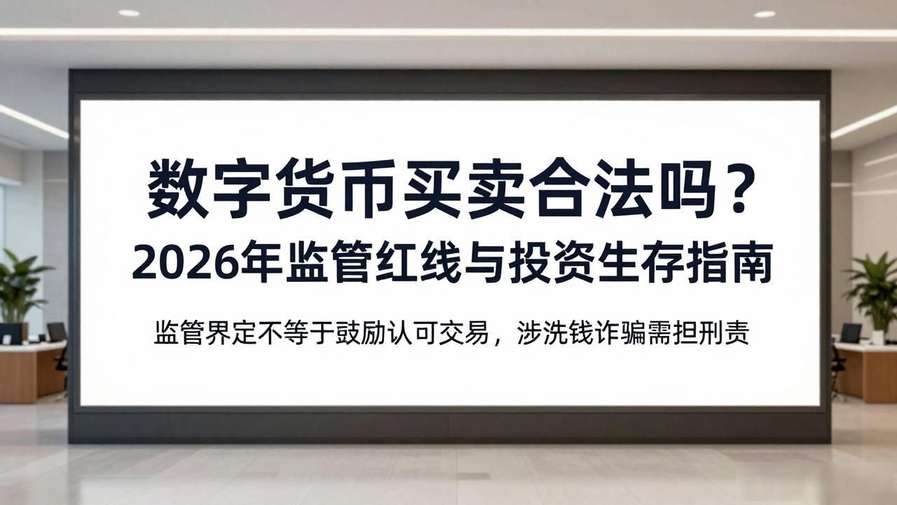 数字货币买卖合法吗？2026年监管红线与投资生存指南