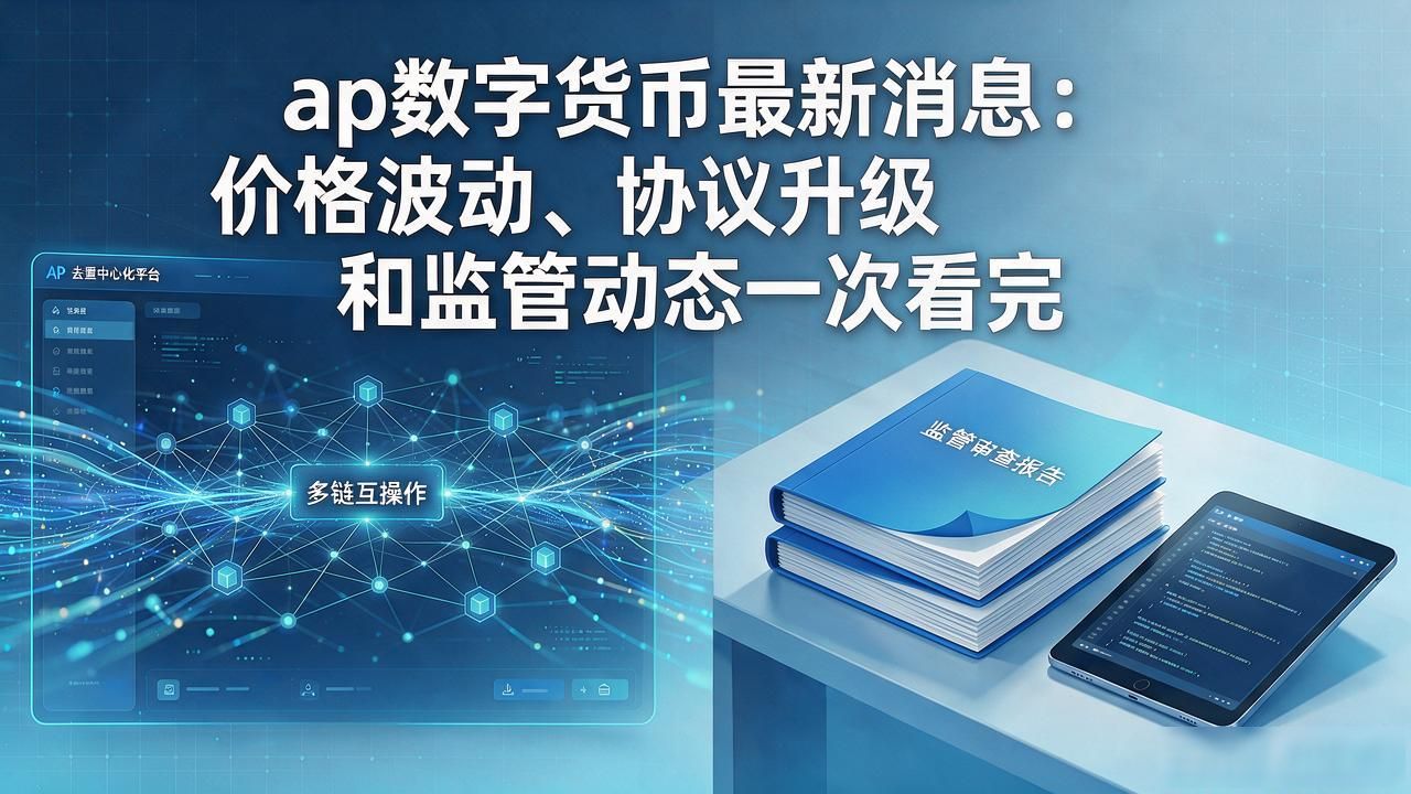 ap数字货币最新消息：价格波动、协议升级和监管动态一次看完