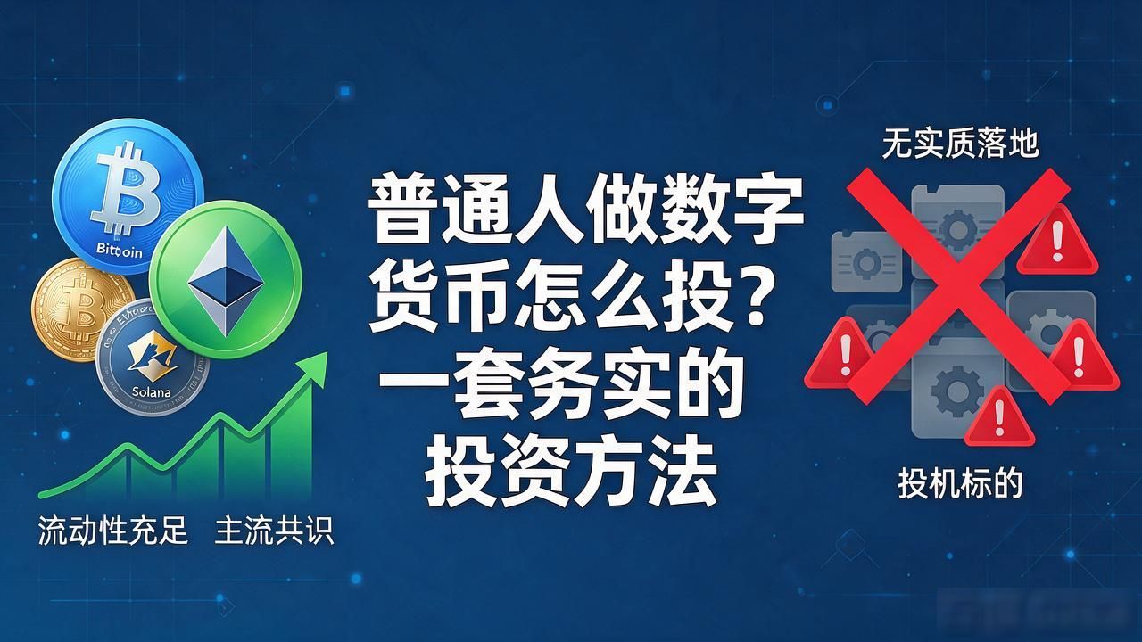 普通人做数字货币怎么投？一套务实的投资方法