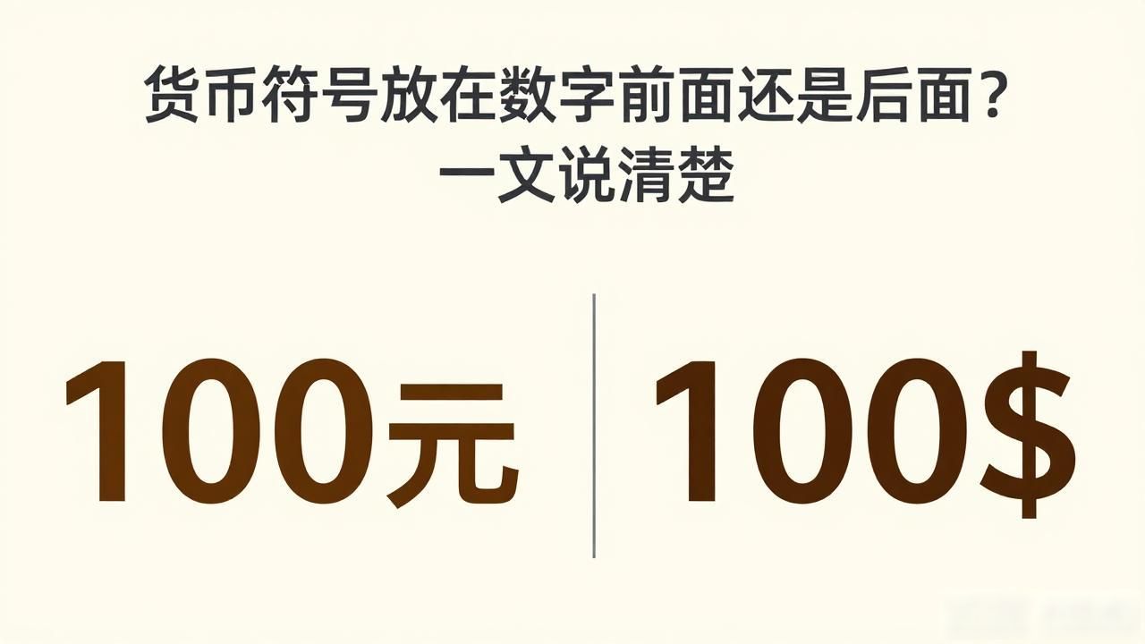 货币符号规范用法_人民币符号¥使用规则_货币符号放在数字
