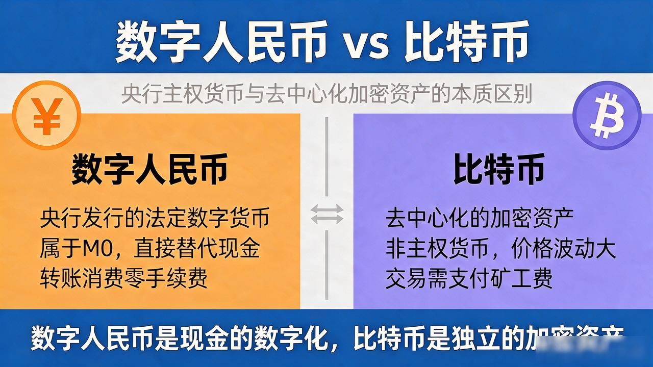 数字货币是什么概念呀？央行数字人民币和比特币到底啥区别