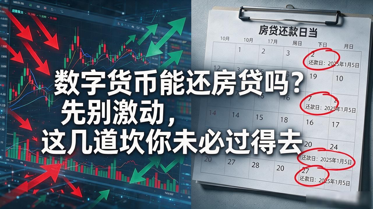 数字货币能还房贷吗？先别激动，这几道坎你未必过得去