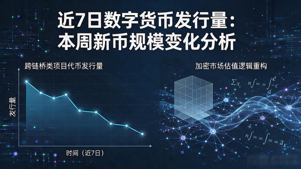 近7日数字货币发行量：本周新币规模变化分析