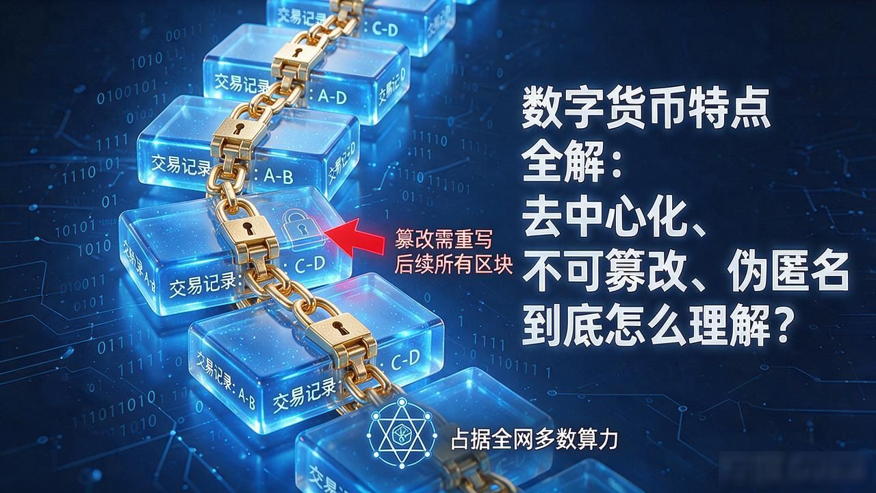 数字货币 特点_区块链不可篡改特性解析_数字货币去中心化跨境转账优势