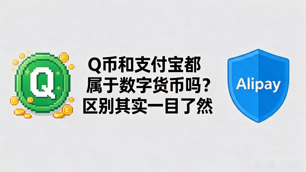 Q币和支付宝都属于数字货币吗？区别其实一目了然