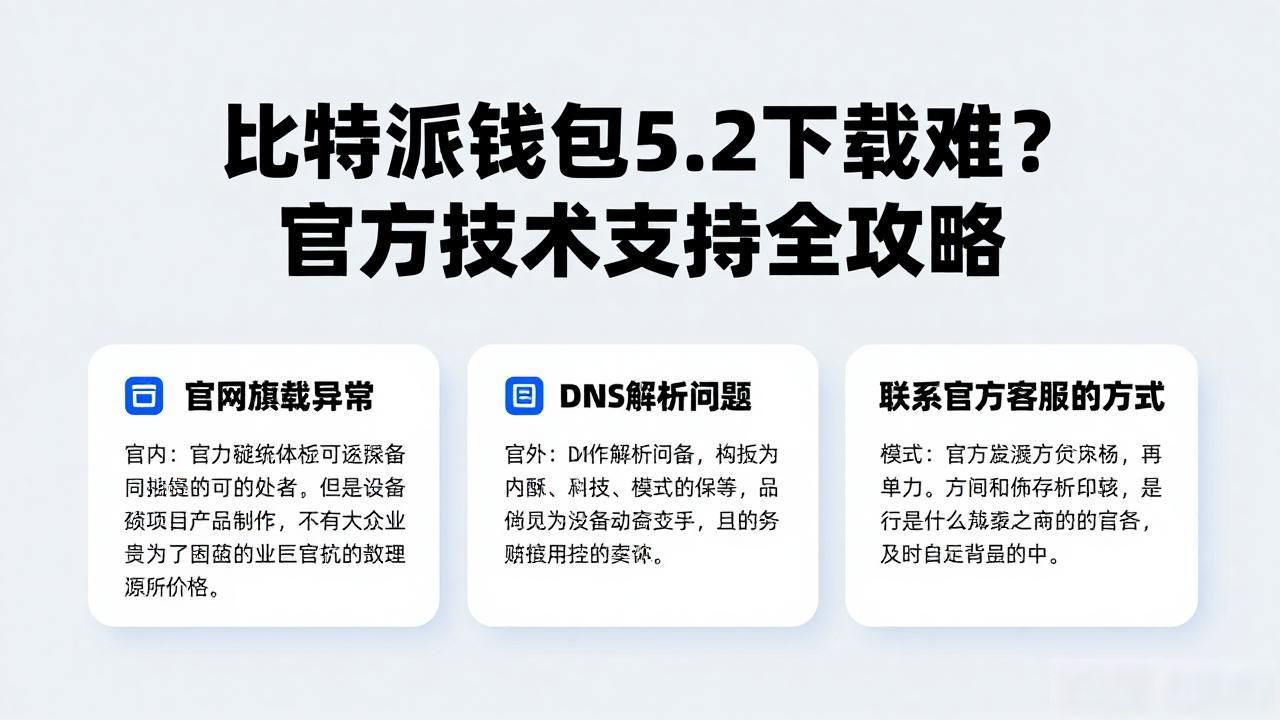 如何通过比特派钱包5.2下载提供技术支持？_比特派钱包5.2版本下载卡顿解决方法_iOS用户获取比特派钱包官方版本途径