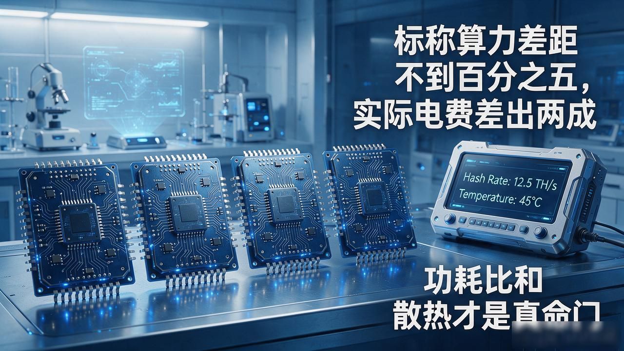 选数字货币挖矿机芯片，别光盯着算力看，功耗比和散热才是真命门