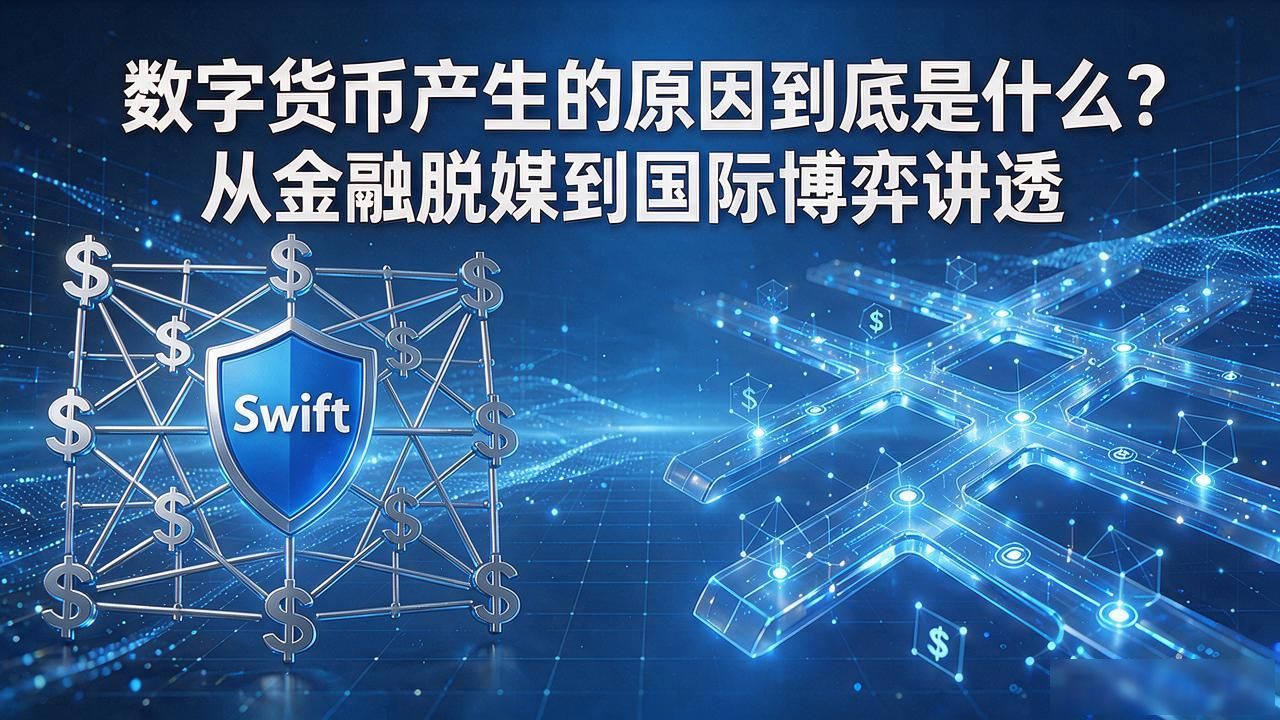 数字货币产生的原因到底是什么？从金融脱媒到国际博弈讲透