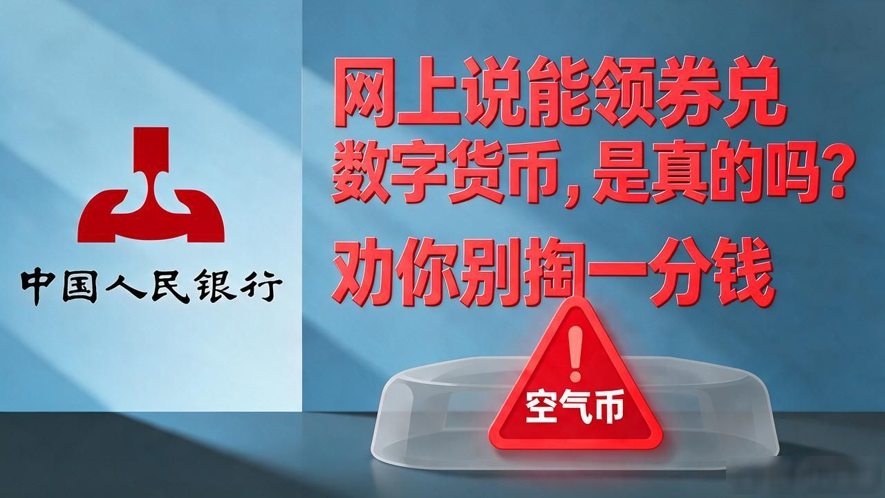 网上说能领券兑数字货币，是真的吗？劝你别掏一分钱