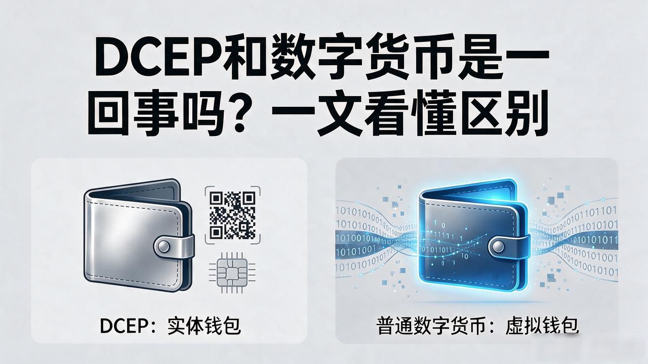 DCEP和数字货币是一回事吗？一文看懂区别
