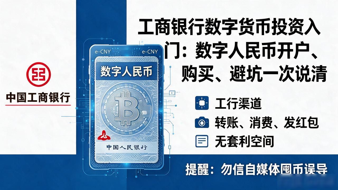工商银行数字货币投资入门：数字人民币开户、购买、避坑一次说清